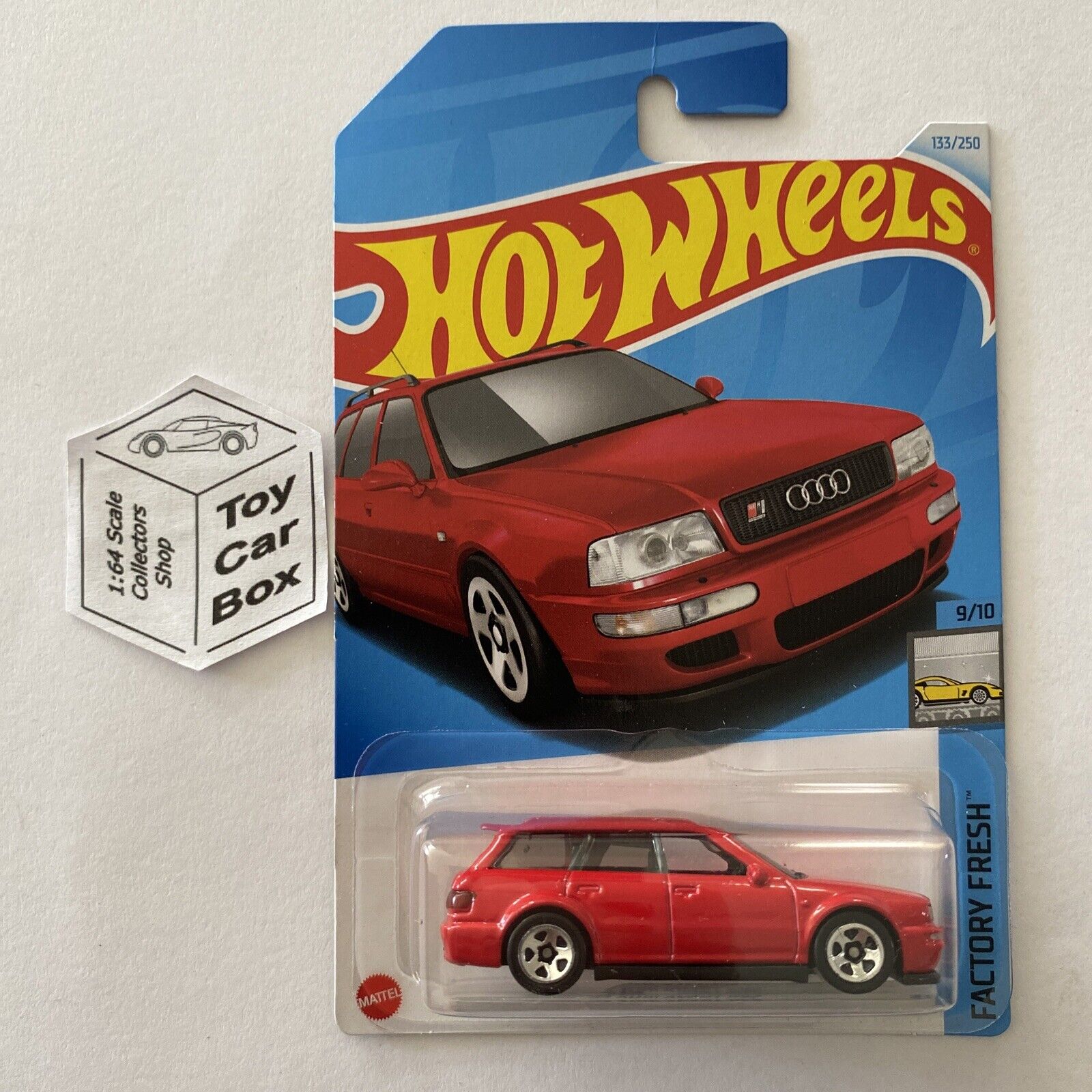 2024 HOT WHEELS #133 - ¡®94 Audi Avant RS2 (Red #9 Factory Fresh - Long Card) A80