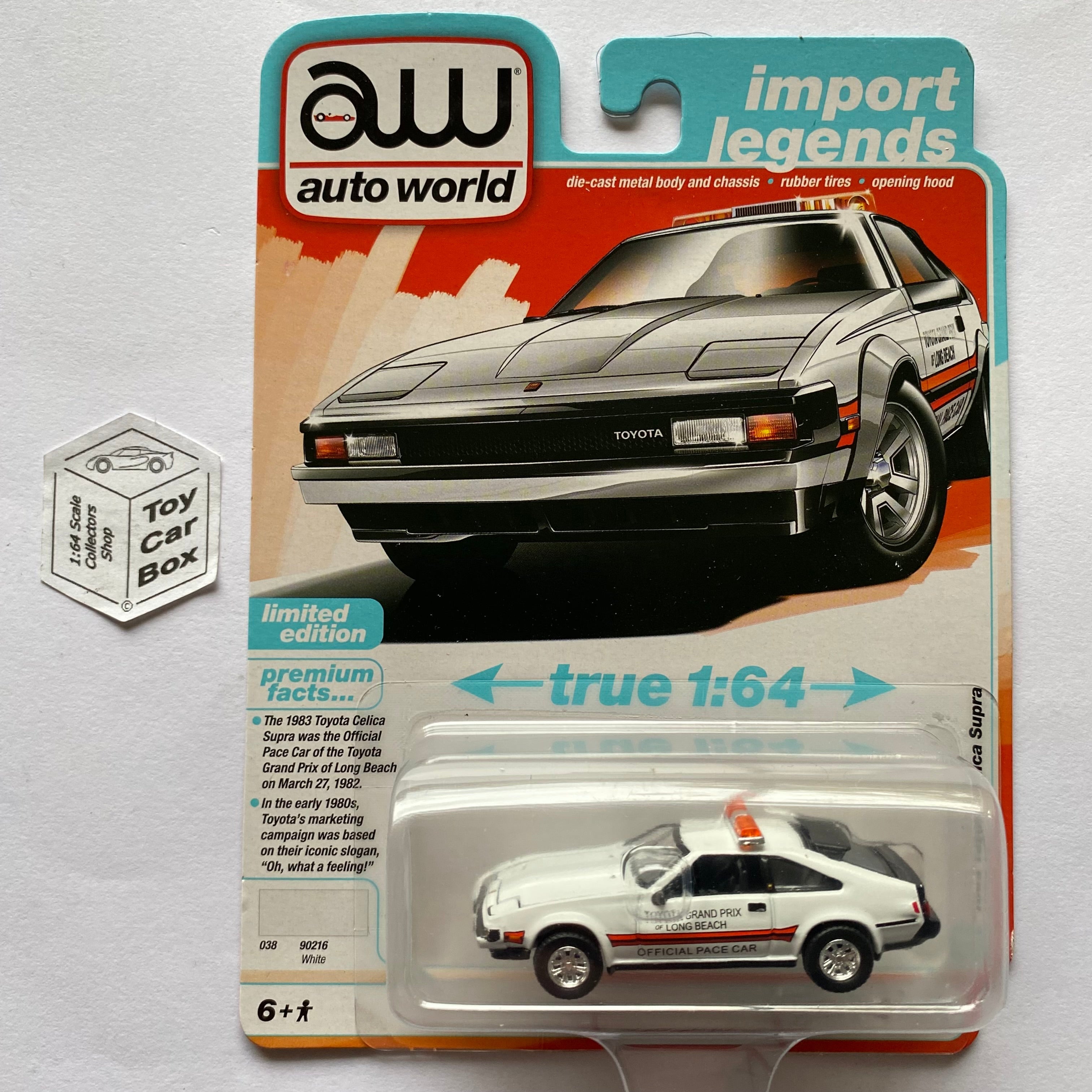 2024 AUTO WORLD - 1983 Toyota Celica Supra (White ¡®Pace Car¡¯ - Release 2 B) K17g