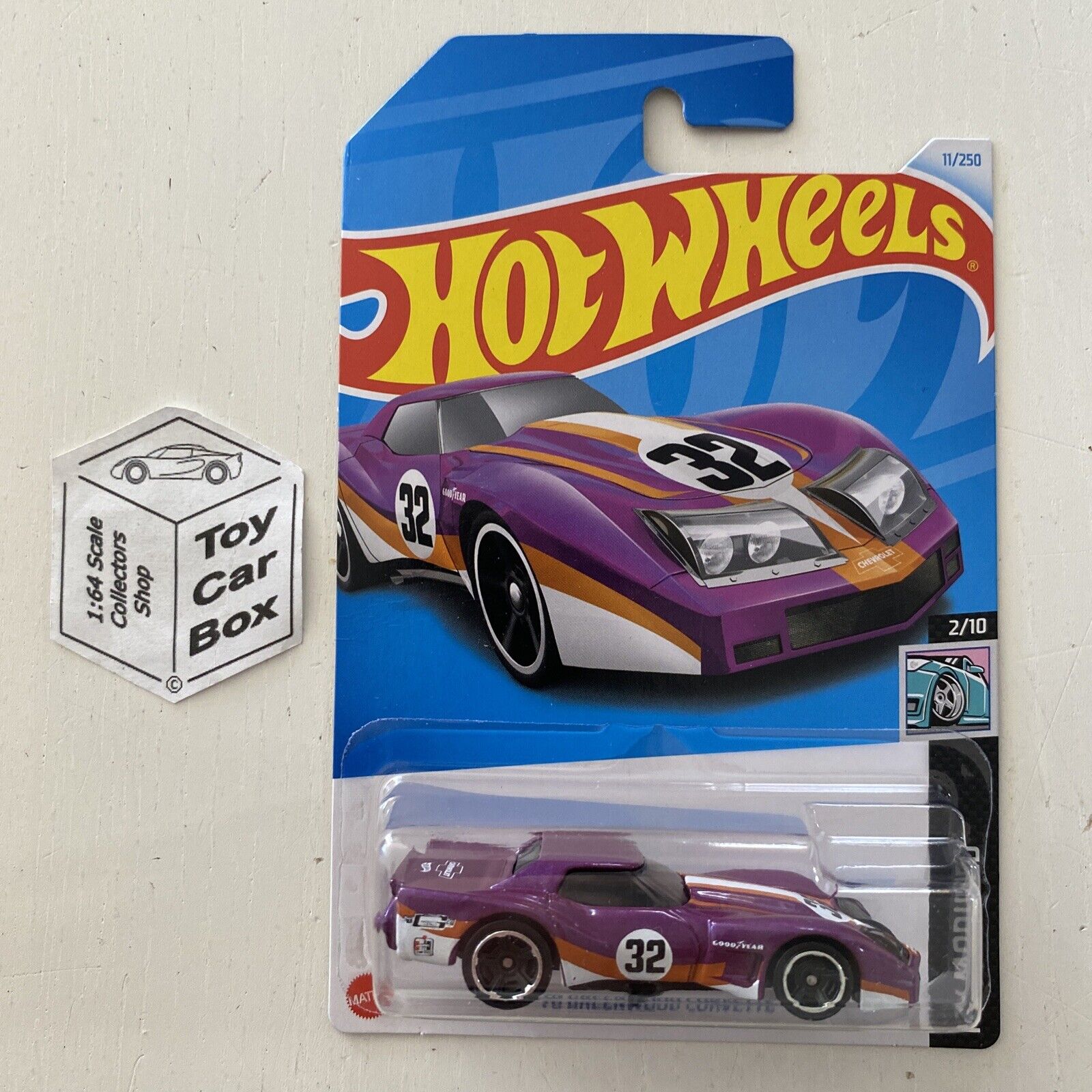 2024 HOT WHEELS #11 - ¡®76 Chevy Greenwood Corvette (Purple #2 HW Modified) Z75