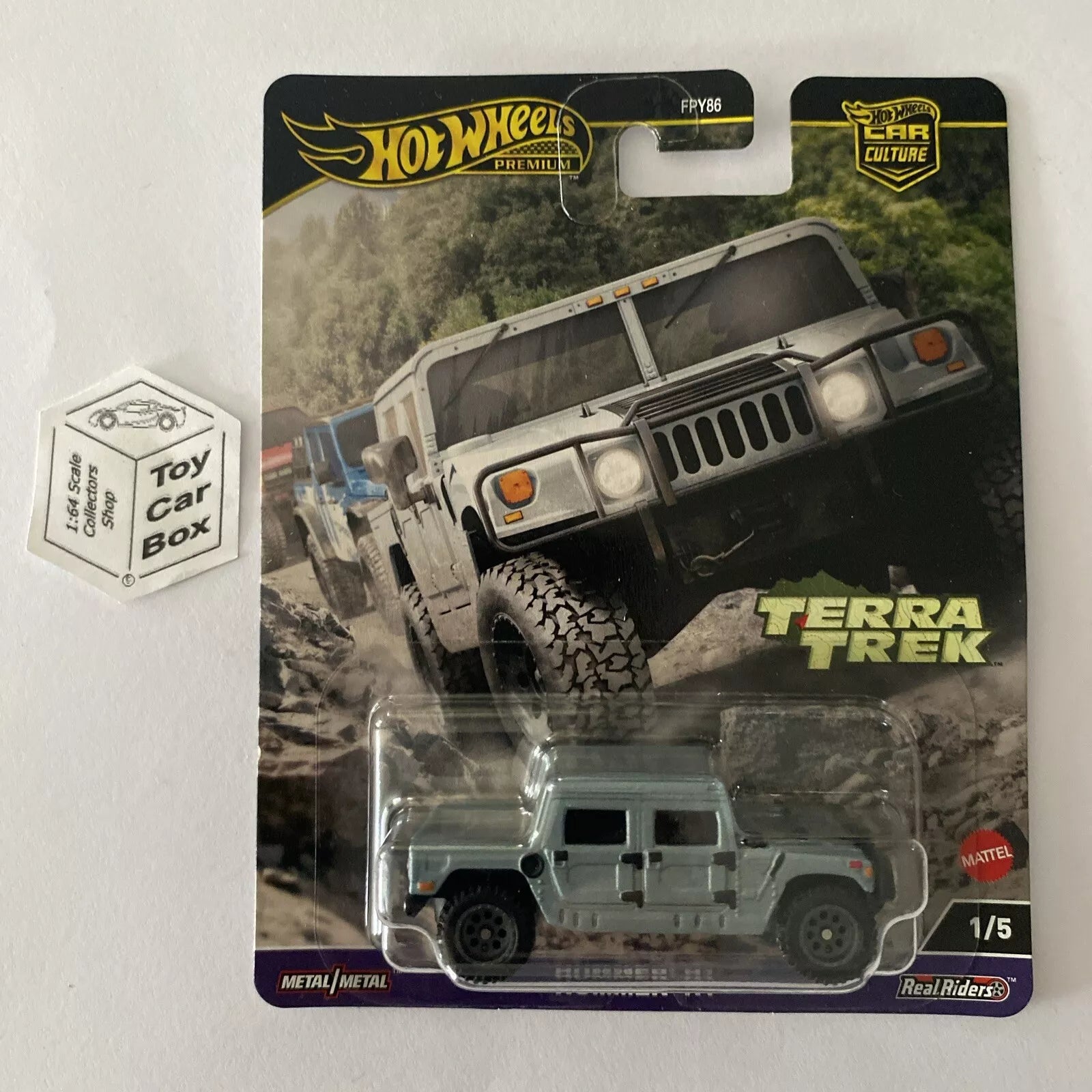 2024 HOT WHEELS Car Culture - Hummer H1 (#1 Terra Trek - Grey) H20g