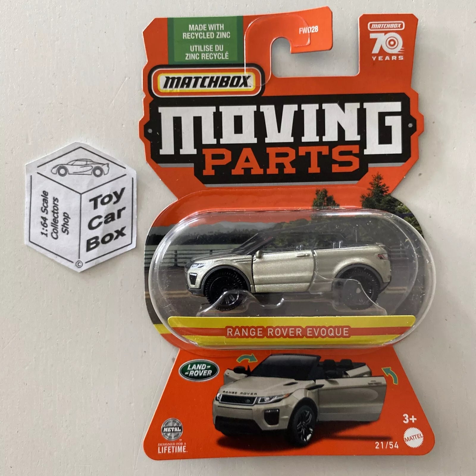 2023 MATCHBOX Moving Parts #21 - Range Rover Evoque Convertible (Champagne) E73