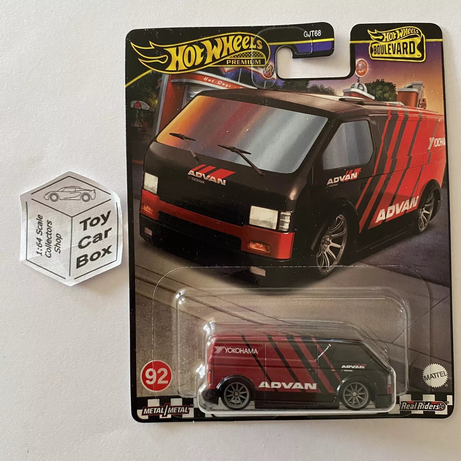 2024 HOT WHEELS Boulevard #92 - MBK Van (Premium - Advan Black & Red) J18g