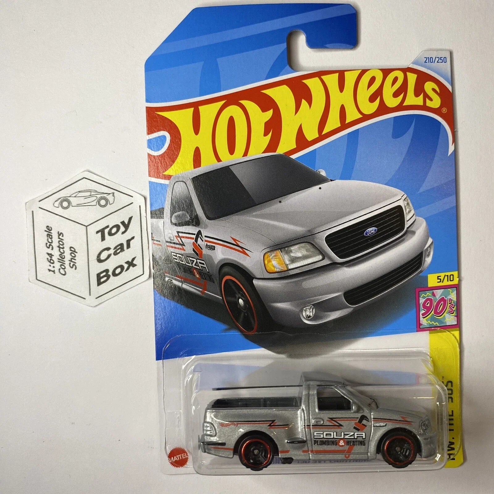 2024 HOT WHEELS #210 - ¡®99 Ford F150 SVT Lightning (Silver #5 The 90s -Long) A80