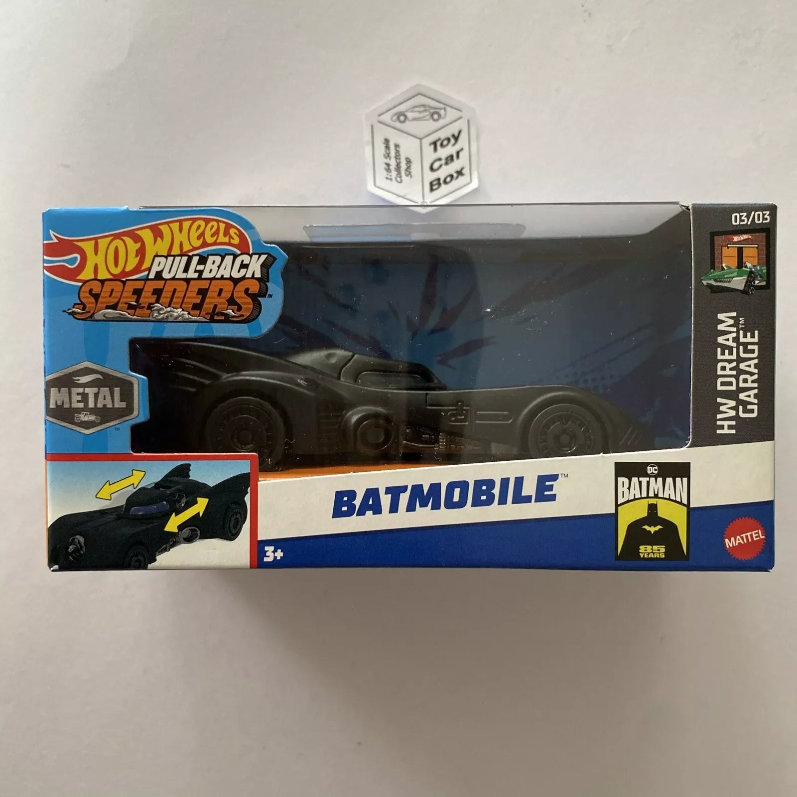 2024 HOT WHEELS 1:43* - Batmobile (Black - Pull-back Speeders) F30