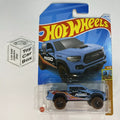 2024 HOT WHEELS #198 - ¡®20 Toyota Tacoma (Blue #4 HW Dirt - Long Card) B00
