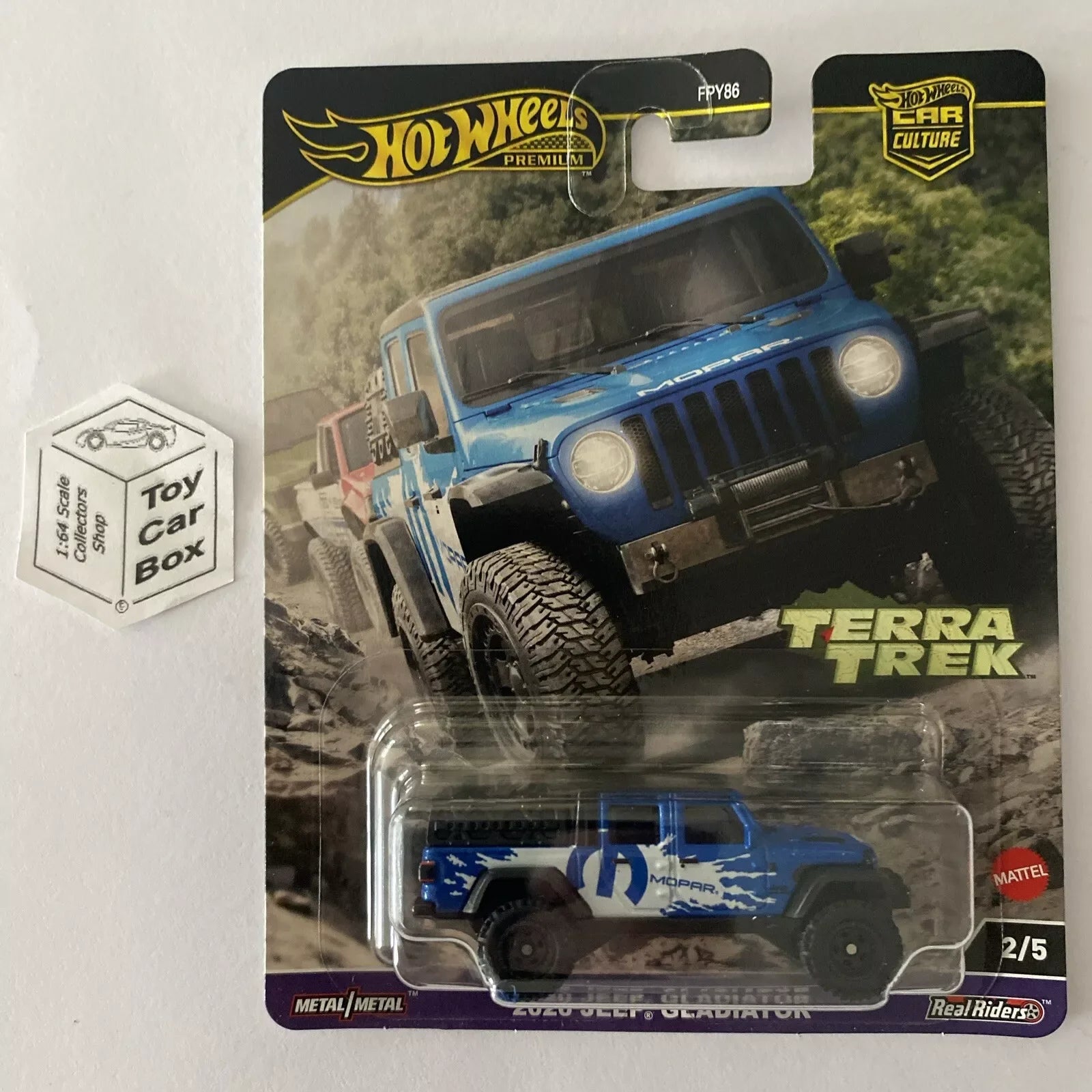 2024 HOT WHEELS Car Culture - Jeep Gladiator (#2 Terra Trek - Blue) G04