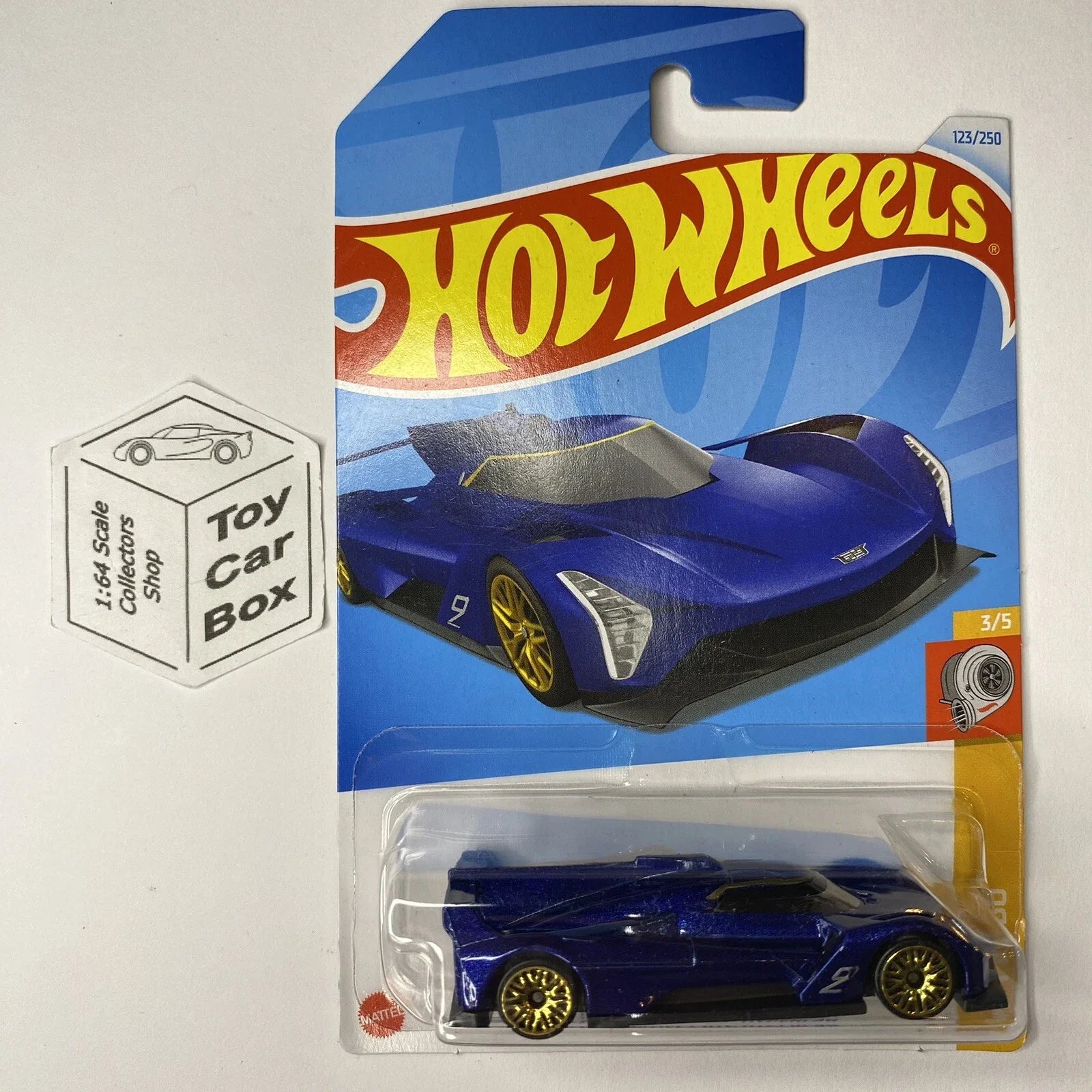 2024 HOT WHEELS #123- Cadillac Project GTP Hypercar (Blue #3 HW Turbo -Long) A80